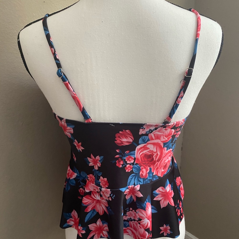 Bathing suit Top Size L Strapless Floral - Picture 6 of 13